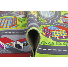 Covor de joacă cu model de străzi și reprezentare a orașului