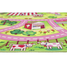 Covor de joacă cu design de stradă, gelaterie și motive de vaci