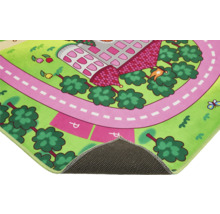 Covor de joacă cu motiv de castel și design de drum