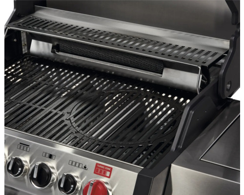 Grătar cu gaz deschis cu grătar de grătar și grătar de încălzire