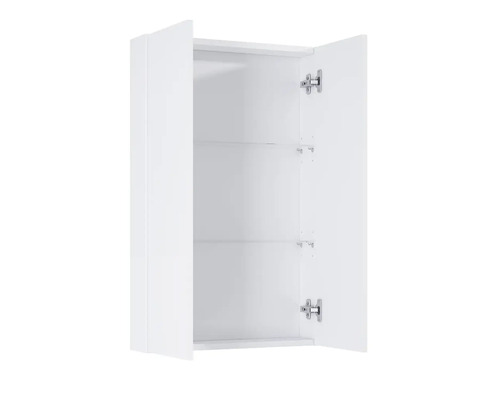 Dulap suspendat deschis cu două rafturi din sticlă