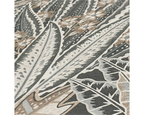 Tapet cu motiv floral și frunze