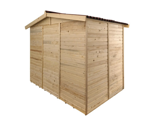 Casă de grădină din lemn cu acoperiș în două ape