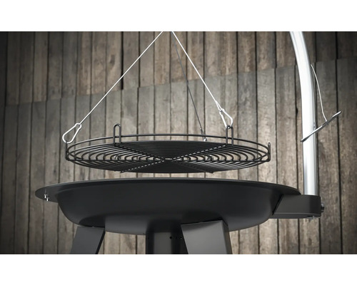 Grătar pivotant cu grătar și trepied