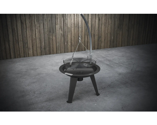 Grătar rotativ cu grătar și trepied