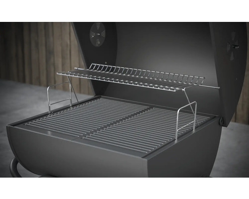 Grătar deschis cu cărbune, cu grătar