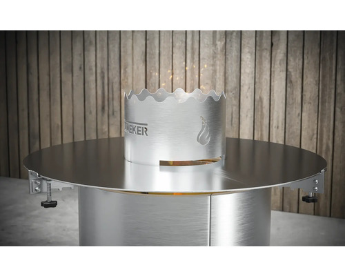 Grătar de masă din oțel inoxidabil cu paravânt