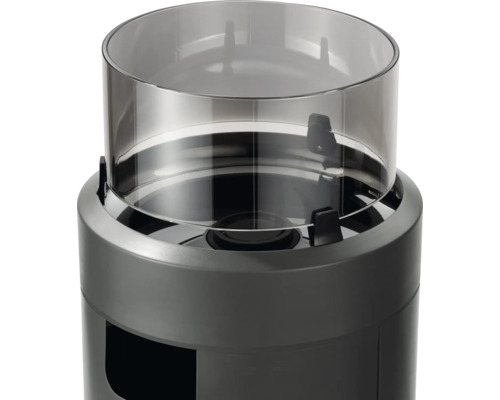 Grătar de masă gri cu atașament transparent