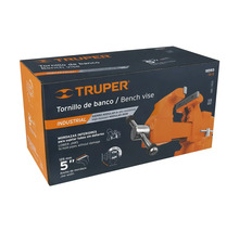 Ambalajul unui menghine de banc de la Truper