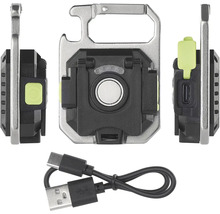 Lanternă cu carabină și cablu USB