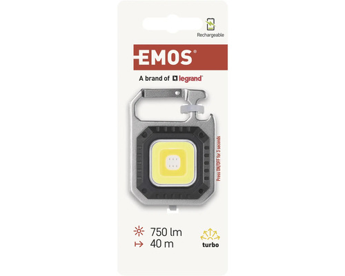 Lanternă reîncărcabilă EMOS cu carabină și putere de lumină de 750 lumeni