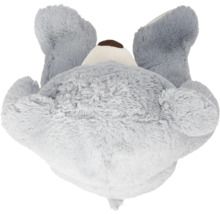 Spatele jucăriei de pluș koala gri