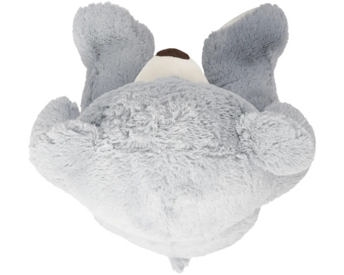 Spatele jucăriei de pluș koala gri