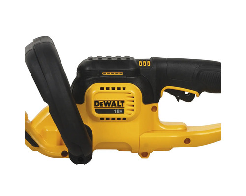 Logo DeWalt pe o foarfecă de gard viu de 18 volți