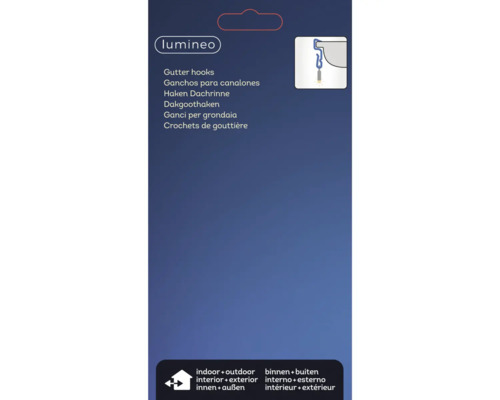 Ambalaj Lumineo cârlige pentru jgheaburi pentru utilizare la interior și exterior