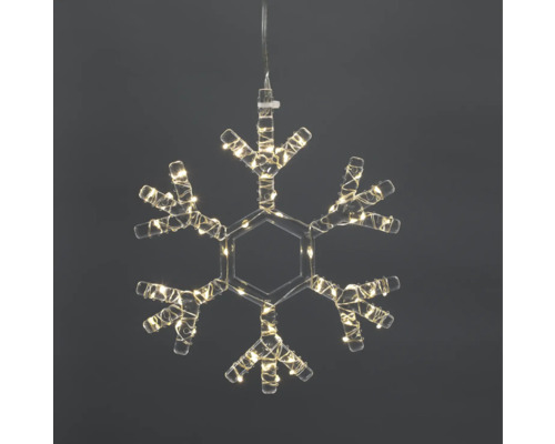 Fulgi de zăpadă cu iluminare pentru decorare