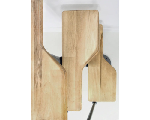 Cuier de perete cu elemente din lemn pliabile