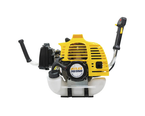 Motocositoare cu carcasă galbenă și două mânere