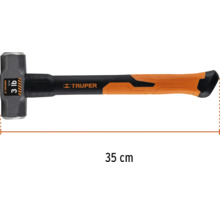 Ciocan cu mâner din fibră de sticlă, lungime 35 cm și logo Truper