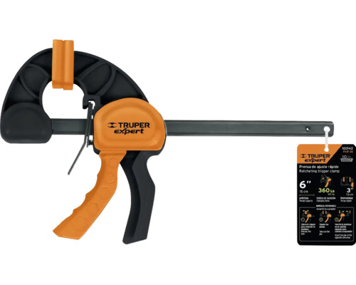 Clește cu declanșator cu eliberare rapidă, cu o anvergură de 15 centimetri