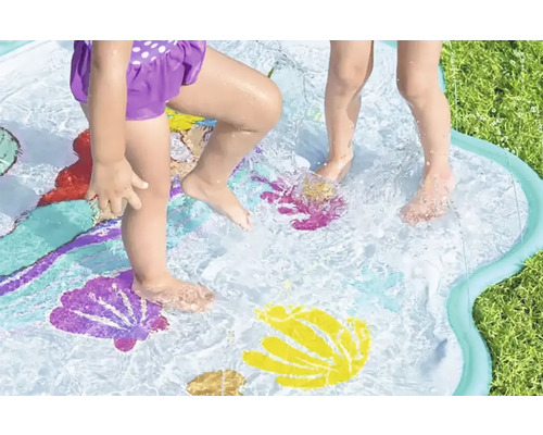 Covor stropitor pentru copii cu motiv sirenă în grădină