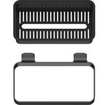 Coș de duș negru pentru montare pe perete