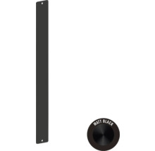 Mâner de ușă negru mat cu accesorii de montaj