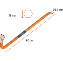Rangă tip levier Truper 19x600mm, greutate 1,7kg