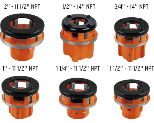 Capete de filetare țevi în diferite dimensiuni