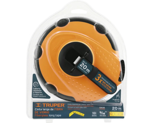 Ruletă din fibră de sticlă Truper, 20 metri