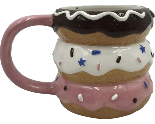 Cană în formă de gogoși stivuite