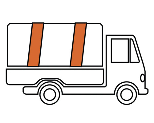 Simbol camion pentru livrare