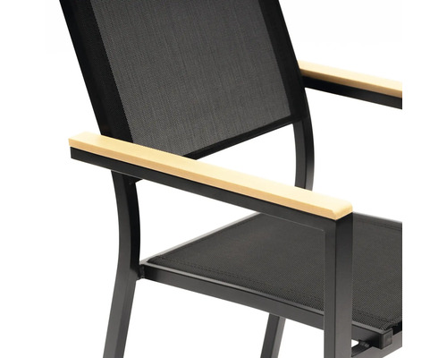 Detalii scaun de grădină cu brațe