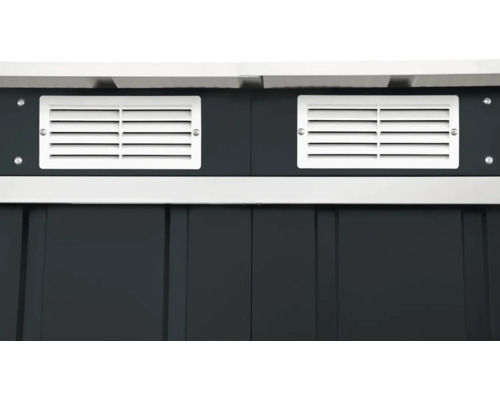 Imagine detaliată a unui foișor de grădină cu ventilație