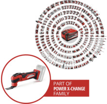 Familia Einhell Power X-Change cu unealtă multifuncțională oscilantă