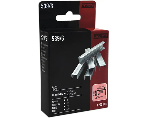 Capse zincate Jc Schwarz 530/6mm, 1200 buc. Capse J.C. Schwarz 539/6, 1200 bucăți