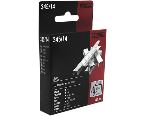 Capse zincate Jc Schwarz 345/14mm, 600 buc. Pachet capse tip 345/14, 600 bucăți