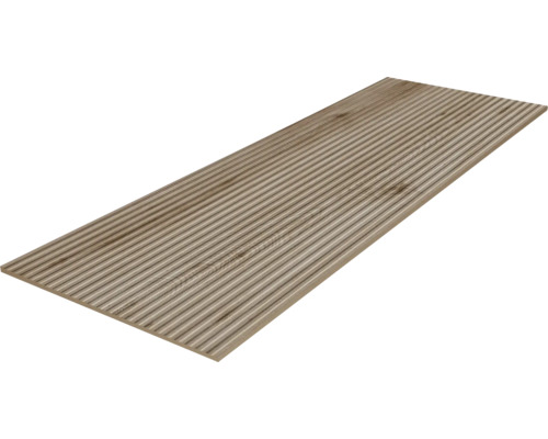Scândură de terasă din lemn cu suprafață canelată