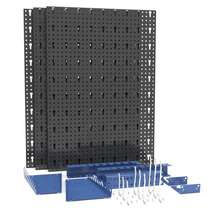 Set panou perforat pentru scule cu plăci și accesorii pentru depozitarea sculelor