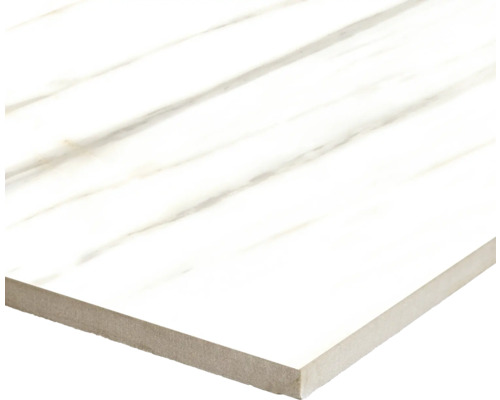 Placă albă cu aspect de marmură
