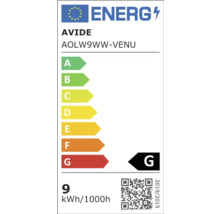Aplică LED exterior Venice 9W 393 lumeni IP54, negru