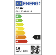 Eticheta energetică GELUX GL-LEDAR0116 cu clasa de eficiență energetică F