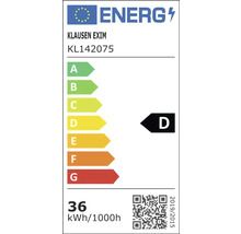 Etichetă energetică cu clasa de eficiență energetică D
