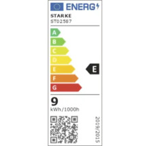 Etichetă energetică Starke ST02587 cu clasa de eficiență energetică E