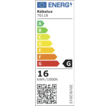 Etichetă energetică Rábalux cu clasa de eficiență energetică G