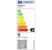 Etichetă energetică Rábalux cu clasa de eficiență energetică G