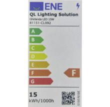 Etichetă de eficiență energetică pentru ghirlandă luminoasă cu LED, 15 wați