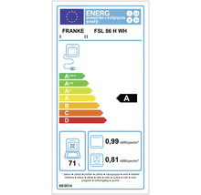 Etichetă energetică Franke FSL 86 H WH