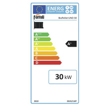 Etichetă energetică pentru Ferroli BioPellet UNO 30