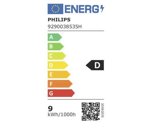 Etichetă energetică Philips, clasa de eficiență energetică D